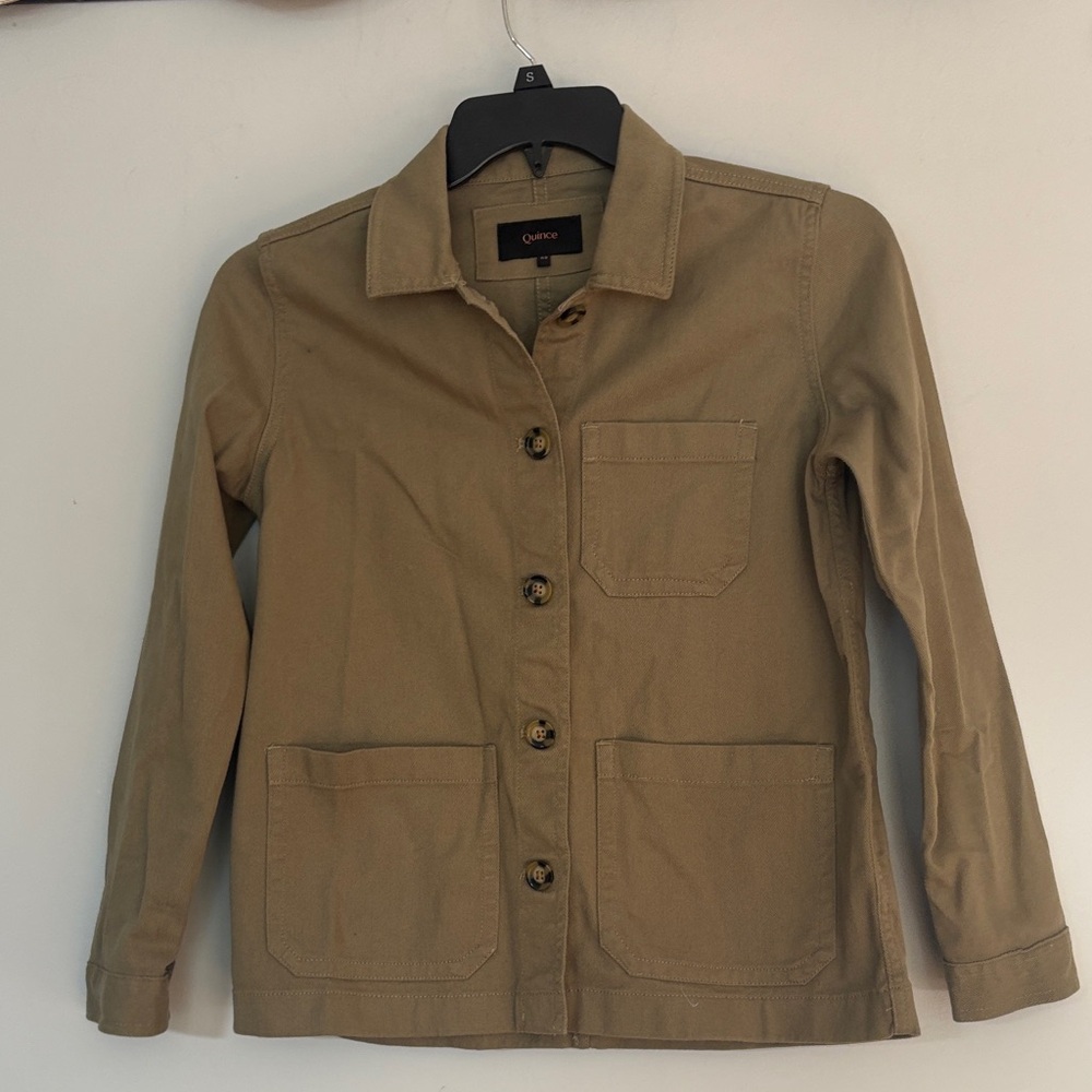 Quince Utility Jacket in Olive-Tan
